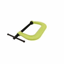 402SF, 400 Series Hi-Vis Safety C-Clamp 0 - 2-1/8” Jaw Opening, 2-1/4" Throat Depth