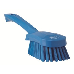 Vikan 4190, Vikan Short-handled hand brush soft bristles This fully color-coded, short-handled, wash brush has a comfortable grip allowing you to work for long periods of time without hand fatigue.