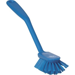 Vikan 4237, Vikan Dish Brush Soft The head of this fully color-coded dish brush has angled bristles which reaches perfectly into corners. It has a small scraper at the tip to loosen stubborn dirt.
