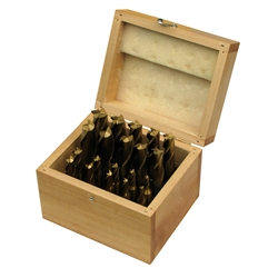 20 Piece Tin-Coated Single End Mill Set