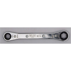 Wilde Tool 874-BB, Wilde Tools- 3/8" x 7/16" Ratchet Box Wrench Manufactured & Assembled in U.S.A.Finish : Polished, Each