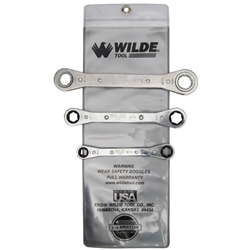 Wilde Tool 883-VR, Wilde Tools- 3 Piece Ratchet Box Wrench Set Manufactured & Assembled in U.S.A.Finish : Polished, Each