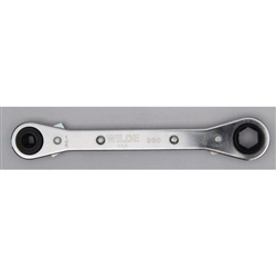 Wilde Tool 990-BB, Wilde Tools- 1/4" x 3/16" and 9/16" x 1/2" Hex Ratchet Box Wrench Manufactured & Assembled in U.S.A.Finish : Polished, Each