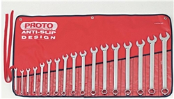 Proto J1200RM-T500, Proto - 17 Piece Full Polish Metric Combination Wrench Set - 12 Point