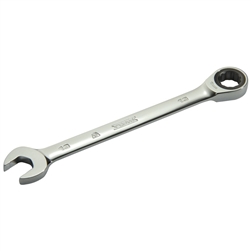 Proto JSCRM08T, Proto - Full Polish Combination Non-Reversible Ratcheting Wrench 8 mm - 12 Point