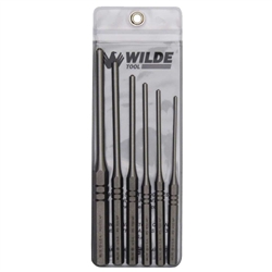 Wilde Tool RS906.NP-VP, Wilde Tools- 6 Piece Vinyl Pouch Roll Set Manufactured & Assembled in Hiawatha, Kansas U.S.A.6-Piece SetBall Point TipFinish : Polished, Each